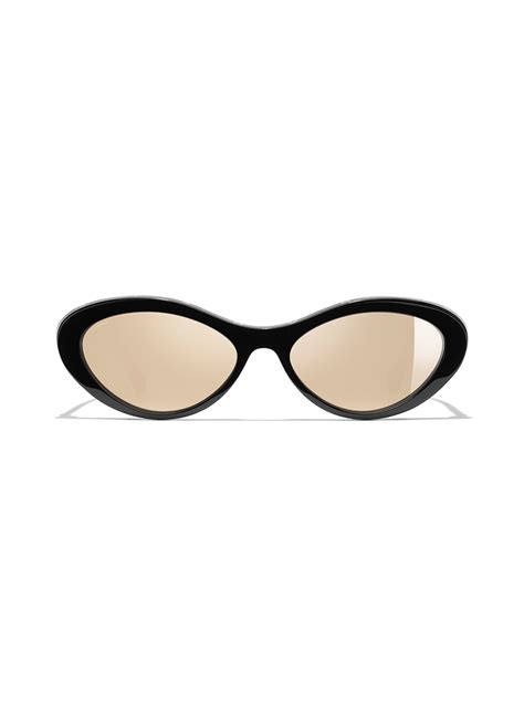 chanel sonnenbrille oval|chanel sonnenbrille schwarz gold.